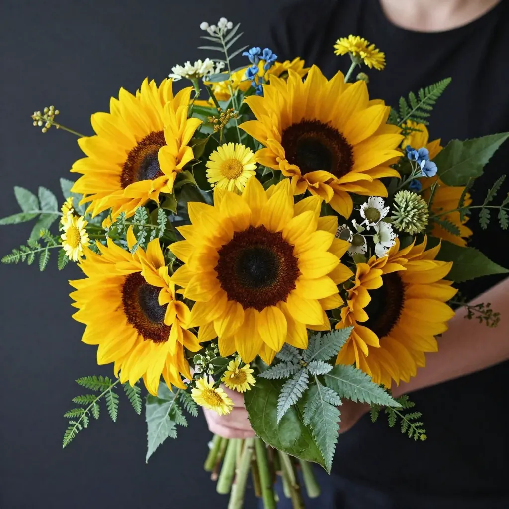 Seasonal flower bouquet